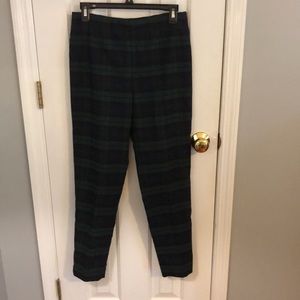🍁 Chaps high waist ankle pant, plaid, 6 NWT